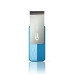 Team Group USB Drive 16GB, C142, USB2.0, Blue & Silver, Rotating, Capless, 15MB/s Read*, 15g, Lifetime Warranty