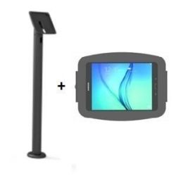 Secure Space Enclosure with Rise Pole Mount 60cm for Galaxy Tab A 9.7in - Black