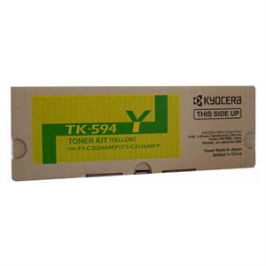 Kyocera TK-594Y Yellow Toner for FS-C2126MFP/FS-C2026MFP/M6526CIDN (5,000 Yield)