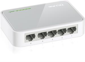 TP-LINK 5 PORT UNMANAGED DESKTOP SWITCH, 10/100 (5), WHITE, 3 YR WTY