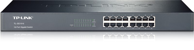 TP-LINK 16 PORT UNMANAGED DESKTOP /RACKMOUNT SWITCH GbE(16),STEEL CASING 5YR