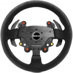 Manufacturer: Thrustmaster. The ideal 1:1 scale replica -33 cm in diameter- wheel add-on for your Thrustmaster collection. Get ready for all rally games, and thanks to its 360 degree circular shape,
