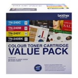 Brother TN-240 Colour 4 Pack Bk,C,M,Y Toner Cartridges - refer to singles for yields
