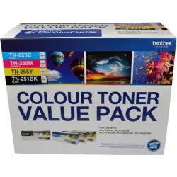 Brother TN-251BK TN-255 Colour Toner Value Pack