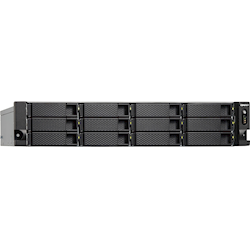 TS1253BU-4G NO RAIL 1U RACK NAS J3455 1.5GHZ GHZ INTEL CEL QUAD CORE 12X SATA6 HDD 4GB