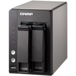 Qnap 2-Bay Turbo NAS Tower - Quad Core 1.7GHz Alpine, 1GB RAM