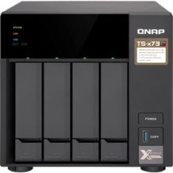 QNAP TS-473-4G,4 BAY NAS (NO DISK), RX-421ND, m.2 SSD SLOT(2),4GB,GbE(4),TWR,2YR