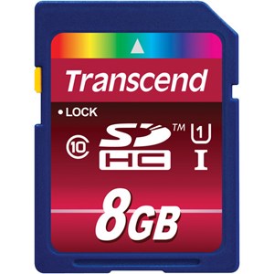 8GB SDHC Card UHS1 Class 10 85MB/S Read 22MB/S Write