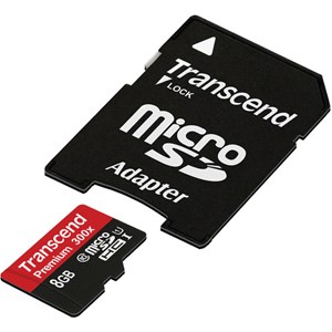 8GB microSDXC/SDHC CLASS 10 UHS-I 300x Premium SD Card with Adapter