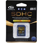 Team Group Memory Card SDHC 16GB, Class 10, 16MB/s Write*, Lifetime Warranty