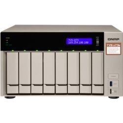 QNAP TVS-873E-4G,8 BAY NAS (NO DISK),m.2 SSD SLOT(2),RX-421BD,4GB,GbE(4),HDMI,TWR,2YR