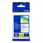 Brother TZE-133 12mm Blue on Clear TZE Tape