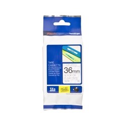 Brother TZE161 36mm Black on Clear TZ Tape