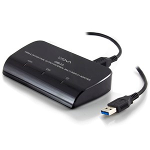 ALOGIC USB 3.0 to HDMI and DVI/VGA Dual Output External Multi Display Adapter - MOQ:1