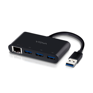 ALOGIC USB 3.0 SuperSpeed 3 Port HUB and Gigabit Ethernet Adapter (Driverless / Plug & Play) - MOQ:2