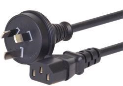 MALE 3 PIN 10AMP TO 10AMP LEAD (2000MM)