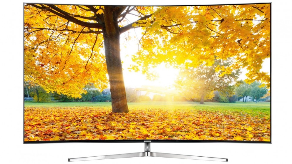 Samsung 55 SUHD TV CURVED Edge backlight HDR 1000 Supreme MR 200 10 bit panel Quantum Dot Color Precision Black Supreme UHD Dimming Peak Illuminator Pro Ultra Black Panel Quad-Core Voice