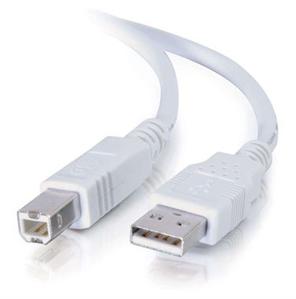 8Ware UC2-PRT2 USB 2.0 Printer Cable Transparent Metal Sheath A-B 2m (10 Cables per bag)