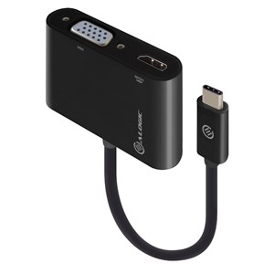 ALOGIC 2-in-1 USB-C to HDMI VGA Adapter - Male to 2-Female - MOQ:2