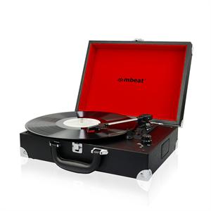 mbeat Retro Briefcase-styled USB turntable recorder