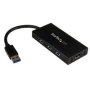 StarTech USB 3.0 to HDMI External Multi Monitor Graphics Adapter with 3-Port USB Hub - HDMI and USB 3.0 Mini Dock - 1920x1200/1080p