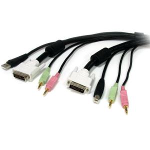 15 ft 4-in-1 USB DVI KVM Switch Cable