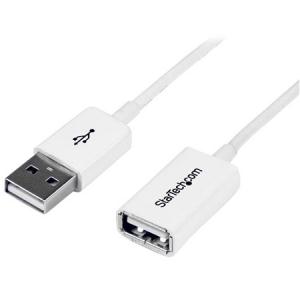 1m White USB 2.0 Extension Cable - M/F