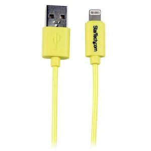 StarTech 1m (3ft) Yellow Apple 8-Pin Lightning Connector to USB Cable for iPhone/iPod/iPad