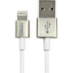 StarTech 1m Metal Lightning to USB Cable - White
