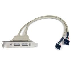 2 Port USB LP Slot Plate Adapter