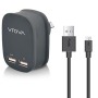 Alogic 2 Port USB Wall Charger with Micro USB Cable