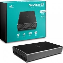 Vantec NexStar 3.1 - 2.5 inch SSD/HDD Enclosure SATA 6Gb/s to USB 3.1 Gen II Type-A and C - Aluminium Black