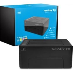 Vantec NexStar 2.5 inch/3.5 inch HDD Dual Bay Docking Station - SATA 5 Gbps to USB 3.0 with UASP - Black