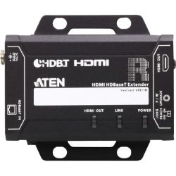 Aten Small Form HDMI HDBaseT Extender - (4K@70m/100m over Cat 6a, 1080p@100m). HDBaseT Anti-Jamming, long reach mode up to 150m @ 1080p