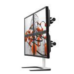 Visidec VFS-Q Freestanding Quad Mount Desk Stand for Four 24