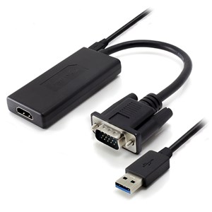 ALOGIC Portable VGA to HDMI Adapter with USB Audio & Resolution Support Up to 1080p - MOQ:2