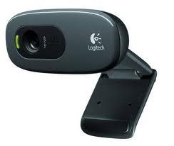 Logitech C270 3MP HD Webcam 720p/Built in Mic/Light Correc/IM compatibility