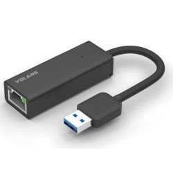 Volans VL-RJ45, Aluminium USB3.0 to RJ45 Gigabit Ethernet Adapter, Output: USB3.0: 5Gbps, 10/100/1000M Gigabit Ethernet, Realtek Chipset, 1yr