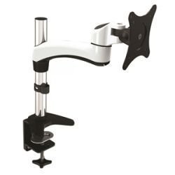 VisionMount DeskClamp Aluminium Single LCD Monitor Arm Support up to 27'';Tilt;Swivel;Rotate; VESA 75/100