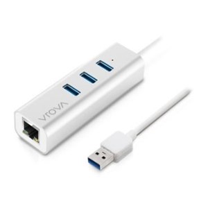 Alogic Vrova Series USB 3.0 to Gigabit Ethernet and 3 Port USB Hub