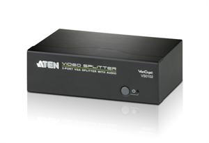 Aten VS0102 2-Port VGA Splitter with Audio, up to 1920x1440, 450MHz Video Bandwidth