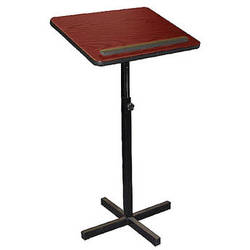 Xpediter Adjustable Lectern Stand Adjusts 30-44 inch Mahogany