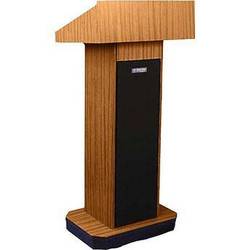 Executive Column Lectern Medium Oak Non-Sound