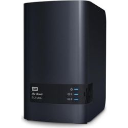 WD My Cloud 20TB EX2 Ultra 2-bay NAS - 1.3GHz Dual-Core CPU,1GB DDR3,RAID, backup,media server - Charcoal