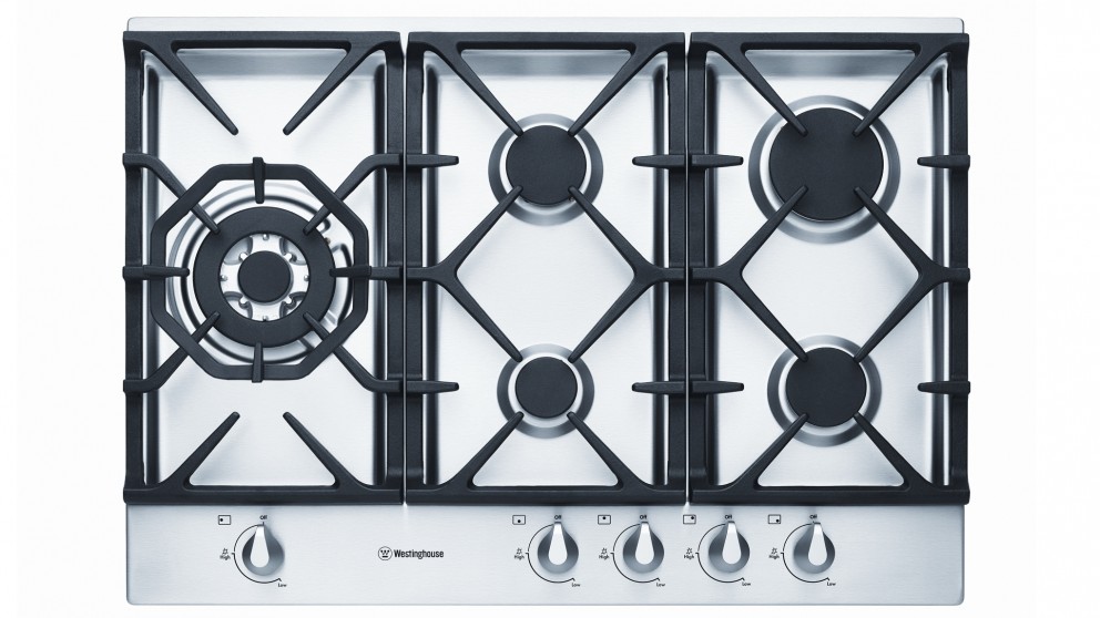 Westinghouse 75cm 5 Burner Gas Cooktop - Stainless Steel