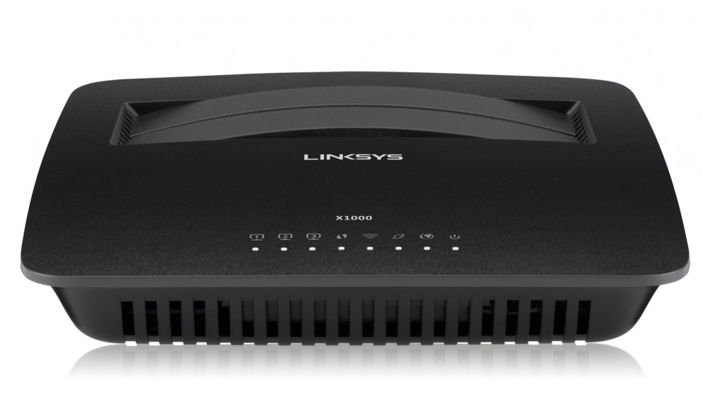 LINKSYS WIRELESS-N MODEM ROUTER, ADSL2+, ETH(3), WAN(1), DSL(1), 300MBPS, 1YR WTY