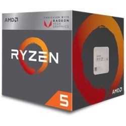 AMD Ryzen 5 2400G, 4 Core AM4 CPU, 3.9GHz 6MB 65W w/Wraith Stealth Cooler Fan RX Vega Graphics Box