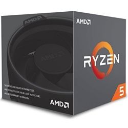 AMD Ryzen 5 2600X, 6 Cores AM4 CPU, 4.25GHz 19MB 95W w/Wraith Spire Cooler Fan Box